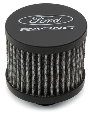 Proform PR302-234 Push-In Valve Cover Breather Black w/ Ford Racing Logo