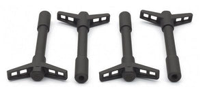 Proform PR302-326 Ford Racing Valve Cover Wing Nuts Black 1/4"-20 4 Pack