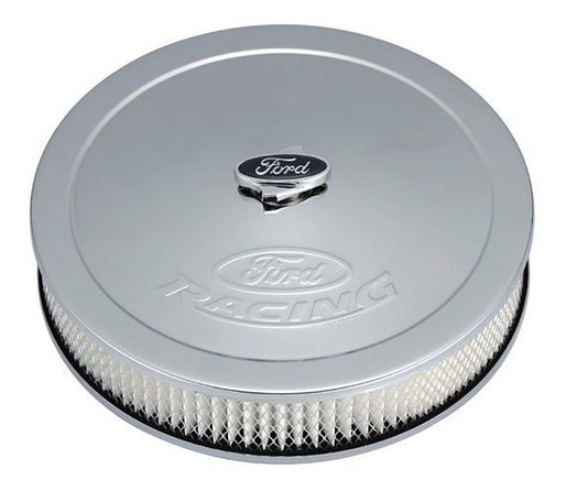 Proform PR302-350 13" Air Cleaner Ford Racing Logo .625 Drop Base 5-1/8 Neck