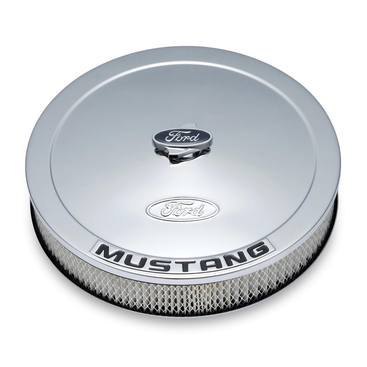 Proform PR302-361 13 x 3.5" Chrome Air Cleaner Recessed Base Ford & Mustang Logo