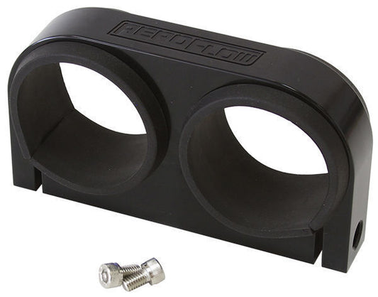 Aeroflow AF64-2902BLK Billet Fuel Pump Bracket Boschblack Dual suits Bosch / AF49