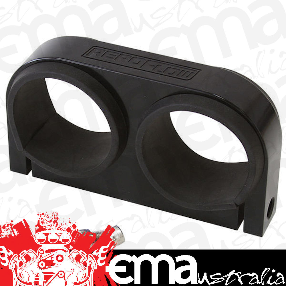 Aeroflow AF64-2902BLK Billet Fuel Pump Bracket Boschblack Dual suits Bosch / AF49
