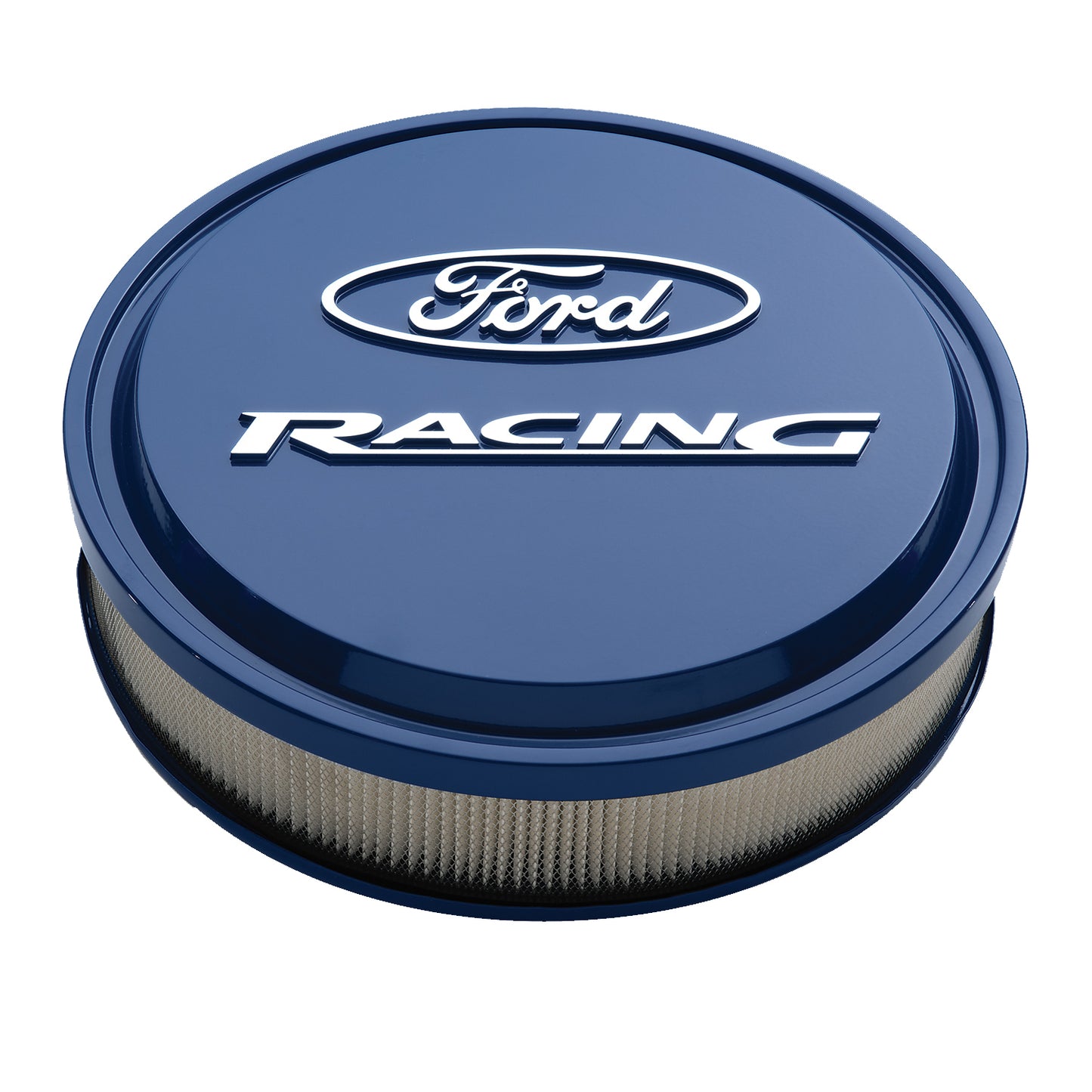 Proform PR302-381 Ford Racing Blue Slant Edge Air Cleaner Assembly 14" x 3" suit 5-1/8" Neck Carburettors