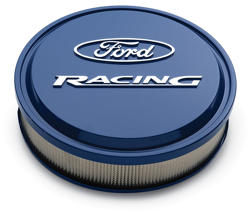 Proform PR302-381 Ford Racing Blue Slant Edge Air Cleaner Assembly 14" x 3" suit 5-1/8" Neck Carburettors