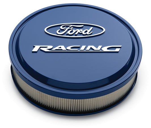 Proform PR302-381 Ford Racing Blue Slant Edge Air Cleaner Assembly 14" x 3" suit 5-1/8" Neck Carburettors