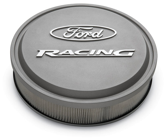 Proform PR302-382 Ford Racing Grey Slant Edge Air Cleaner Assembly 14" x 3" suit 5-1/8" Neck Carburettors