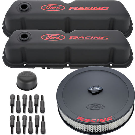 Proform PR302-500 Ford Racing Dress Up Kit Bl Ackcrinkle Red Embl