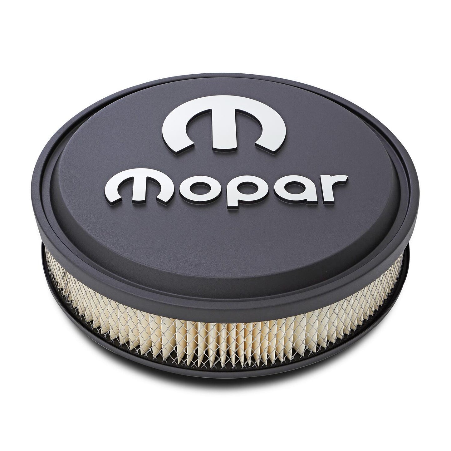Proform PR440-830 Slant Edge Mopar Air Filter Assembly Black Crinkle Finish w/ Raised Emblem