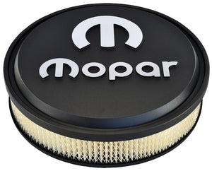 Proform PR440-830 Slant Edge Mopar Air Filter Assembly Black Crinkle Finish w/ Raised Emblem