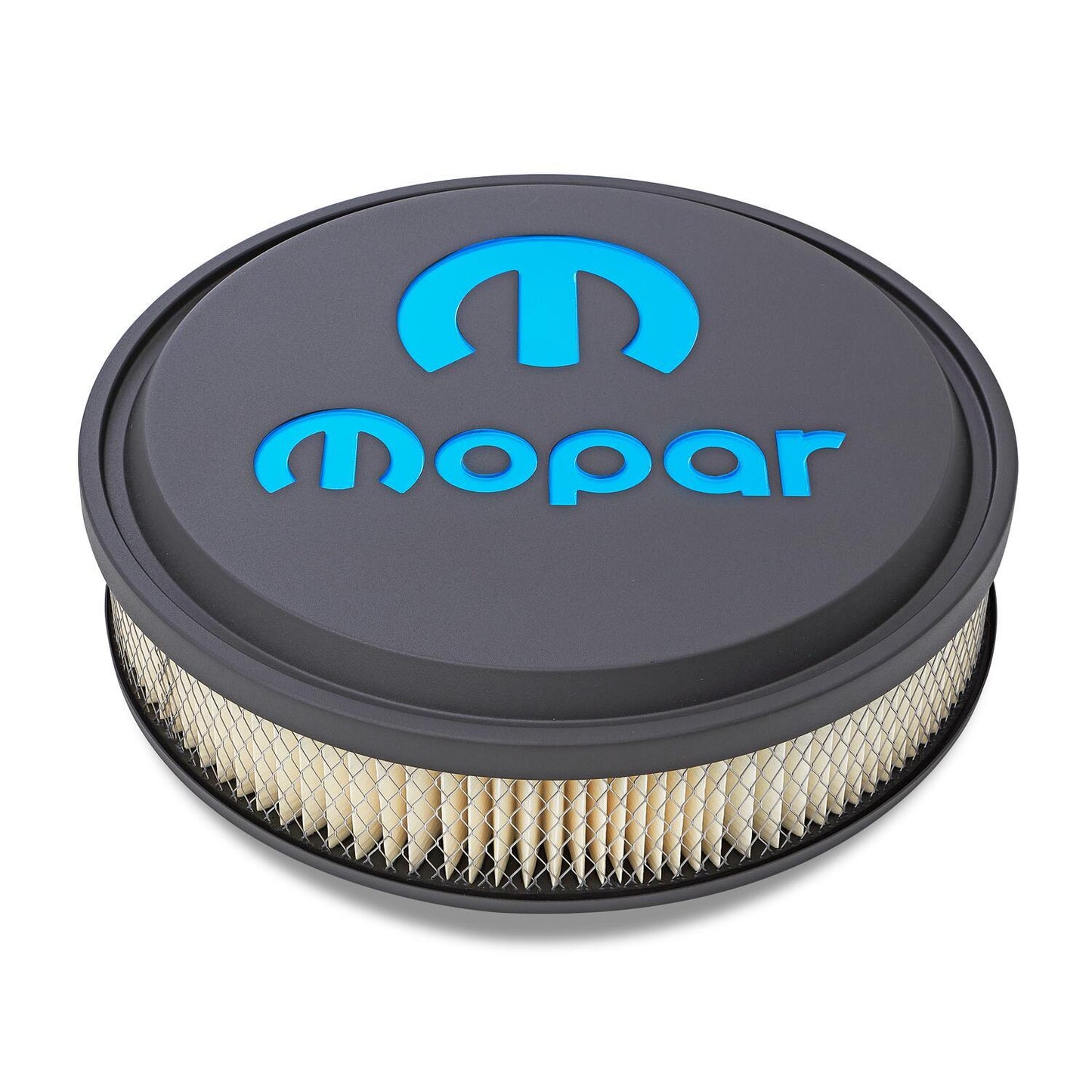 Proform PR440-834 Slant Edge Mopar Air Filter Assembly Black Crinkle Finish w/ Blue Emblem