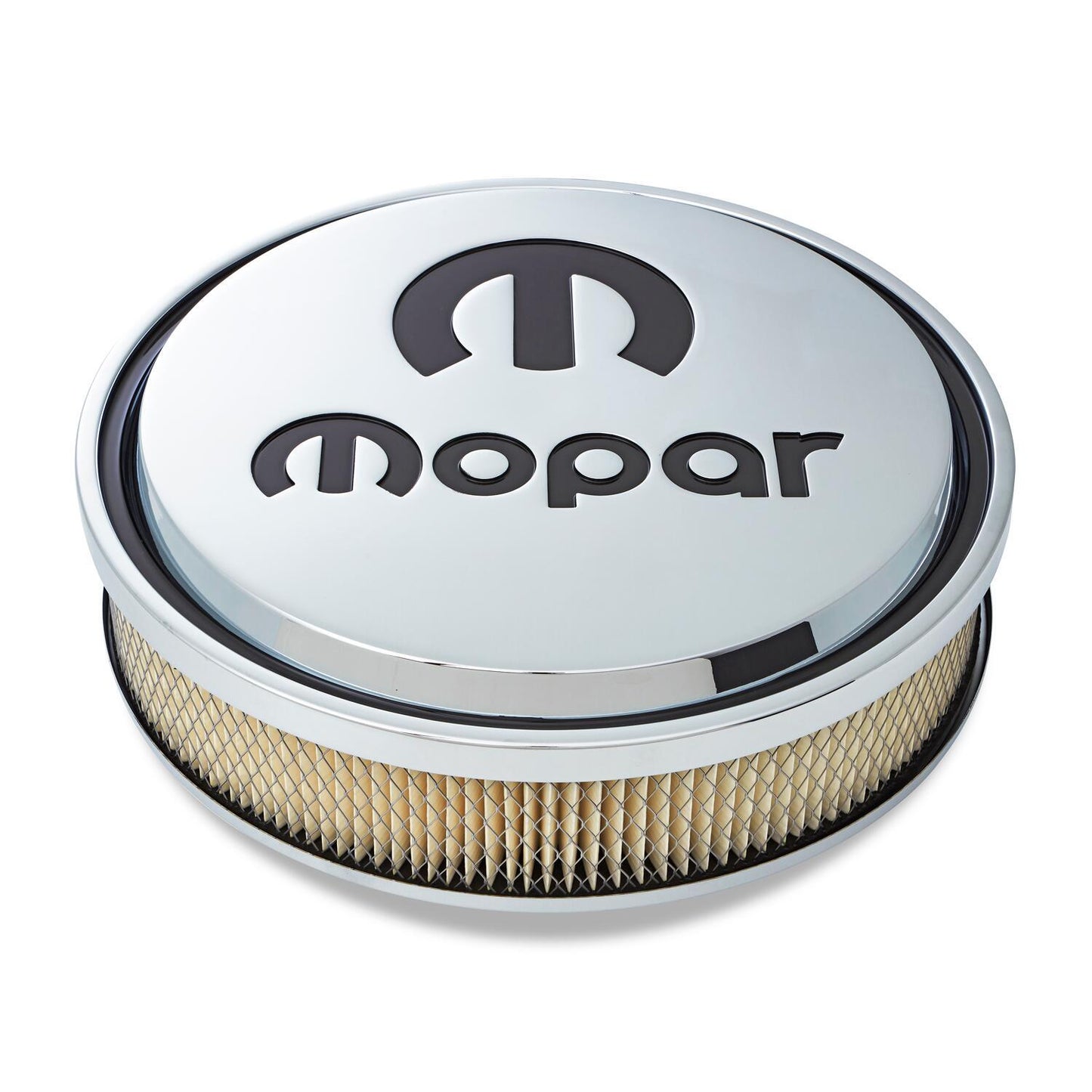 Proform PR440-835 Slant Edge Mopar Air Filter Assembly Chrome Finish w/ Black Emblem