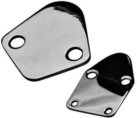 Proform PR66106 Fuel Pump Block-Off Plate Steel Chrome Plated Chevrolet Small Block Gasket Included (each)