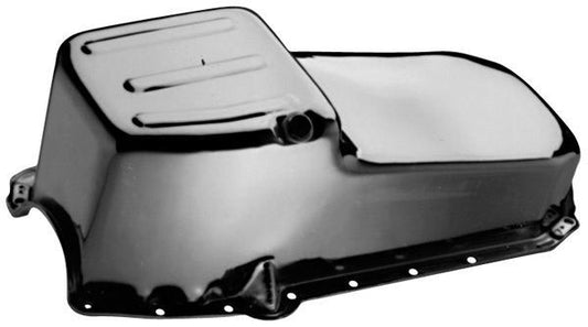 Proform PR66162 Street Oil Pan 4Qt 3.8L Chrome Chev SB V8 1965-79 Lh Dipstick