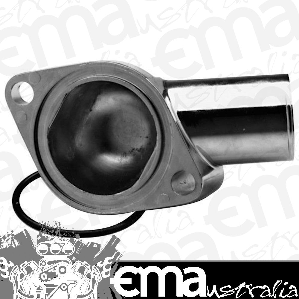 Chevy small block Gen I 262-400 C.I.D. & Chevy big block Mark IV 396-454C.I.D. V8 Chev Camaro Chevelle 1966-75 Alloy Water Neck Chrome Proform Parts PR66210