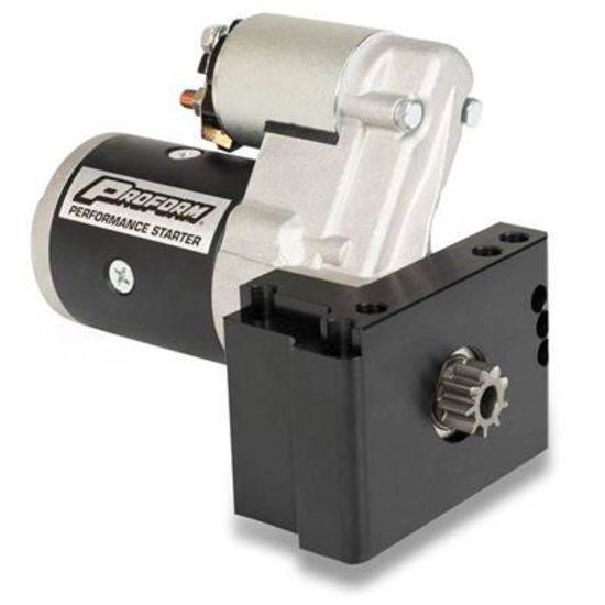 Proform PR66266 High-Torque Mini Starter; 1.4Kw; Fits Chev V8; Staggered Bolt Mounting Plate