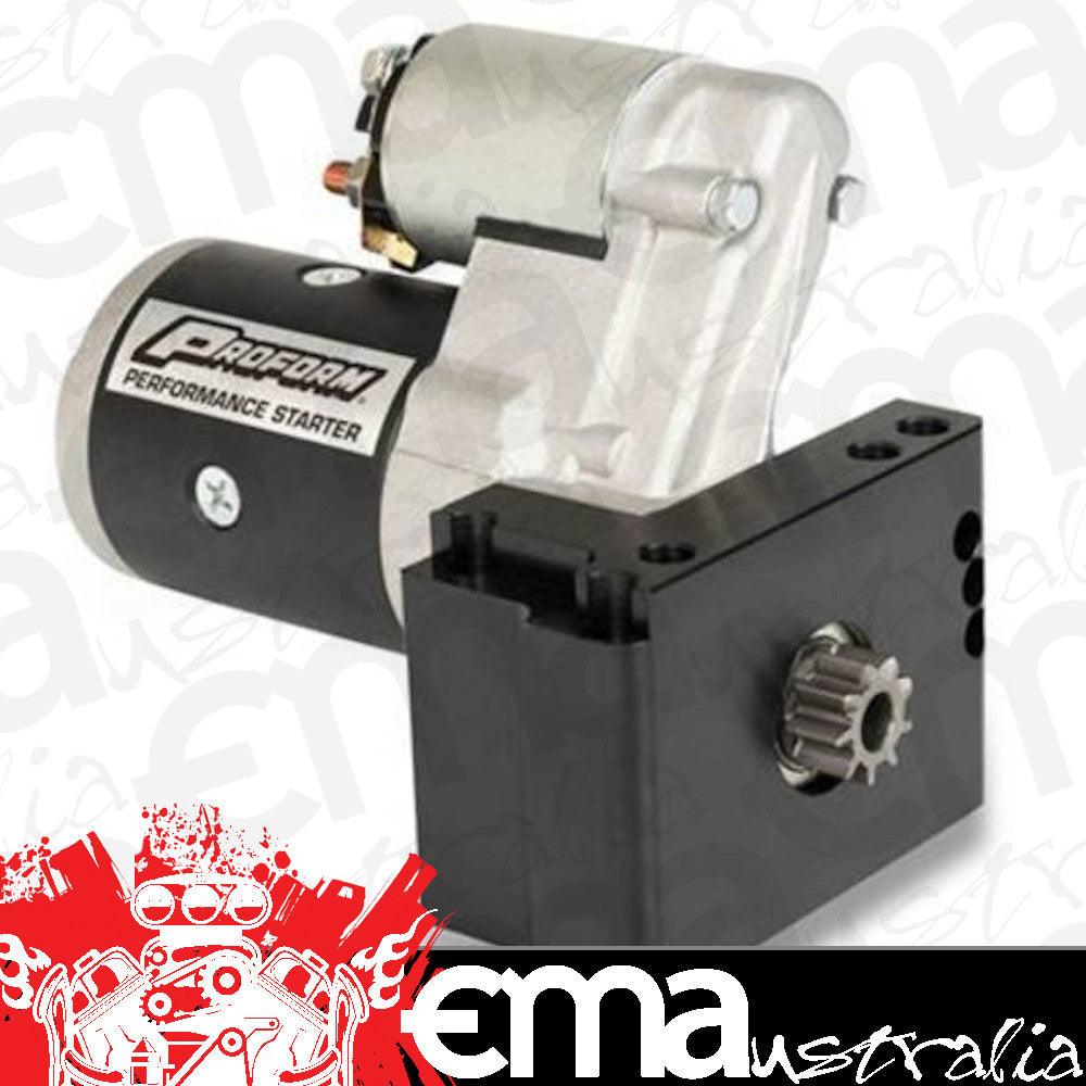 Proform PR66266 High-Torque Mini Starter; 1.4Kw; Fits Chev V8; Staggered Bolt Mounting Plate