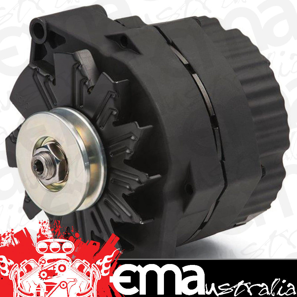 Proform PR66448.1N 100Amp 1-Wire Alternator Black Crinkle suit Gm V-Belt Pulley