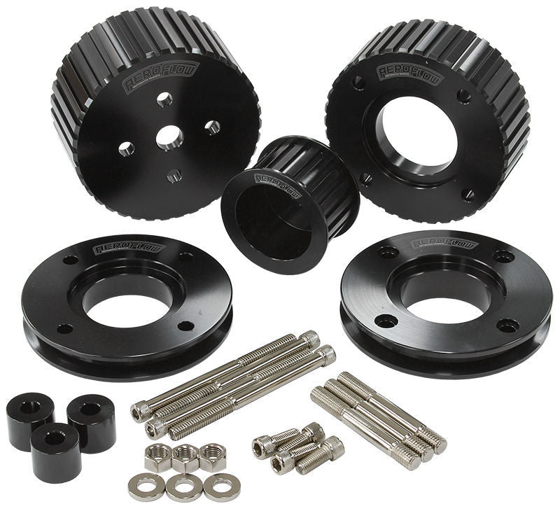 Aeroflow AF64-3006BLK Gilmer Drive Kit - Black Holden 5.0L 304Ci V8 Vn-Vs