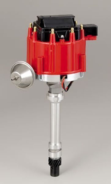 Proform PR66941R Racing Chev SB & BB V8 Electronic HEI Distributor & Coil Red Cap