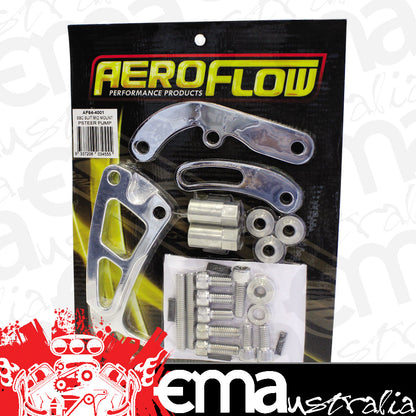 Aeroflow Performance Products AF64-4001 SBC Suit Mid Mount Psteer Pumpl/Side-Long Pump Bracket Only