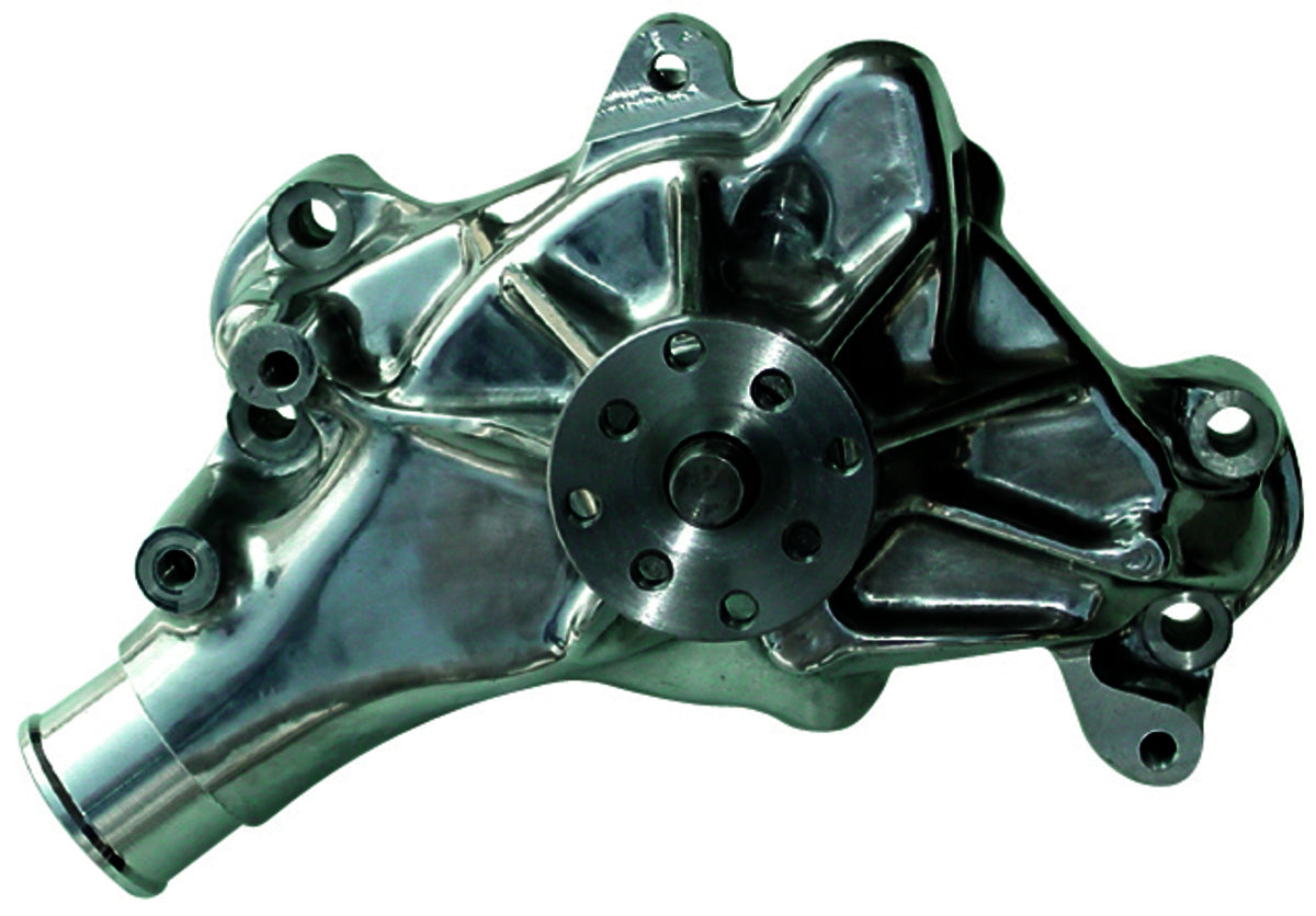 Proform PR67264 High Flow Aluminum Water Pump Polished SB Chev Long Style