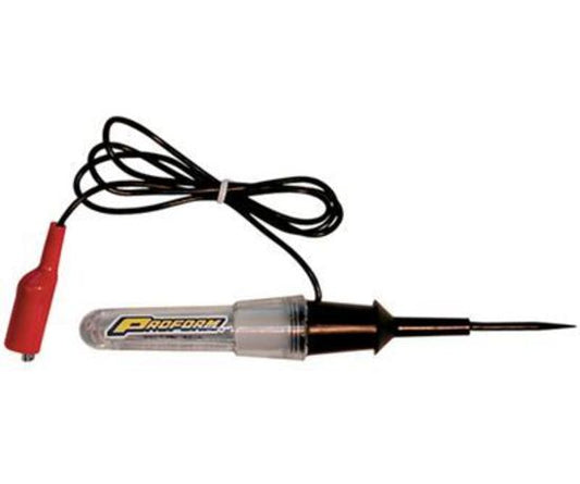 Proform PR67408 Circuit Tester Test Light/Circuit Tester Probe-Style w/ Bulb 6 Or 12 V Insulated Clip (each)