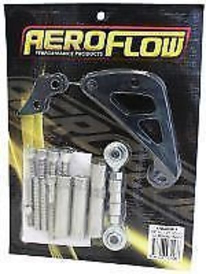 Aeroflow AF64-4002BLK SBC Suit Mid Mount Alt Brack D/Side Long Pump - Black