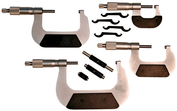 Proform PR67437 Micrometer Set Range 0-4.0" Increments .0001" (Set of 4)