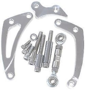 Aeroflow AF64-4004 SBC Suit Low Mount Alt Bracketleft Side Swp Polish Kit