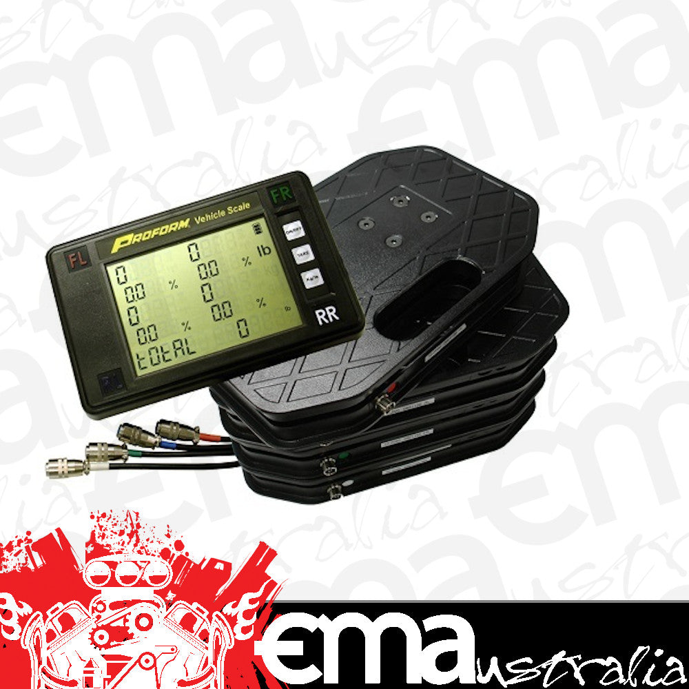 Proform PR67650 VEhicle Weighing Scales Kit 1250 Lb. Capacity Per Scale 14.50" Length 9.50" Width 2.50" HEIght