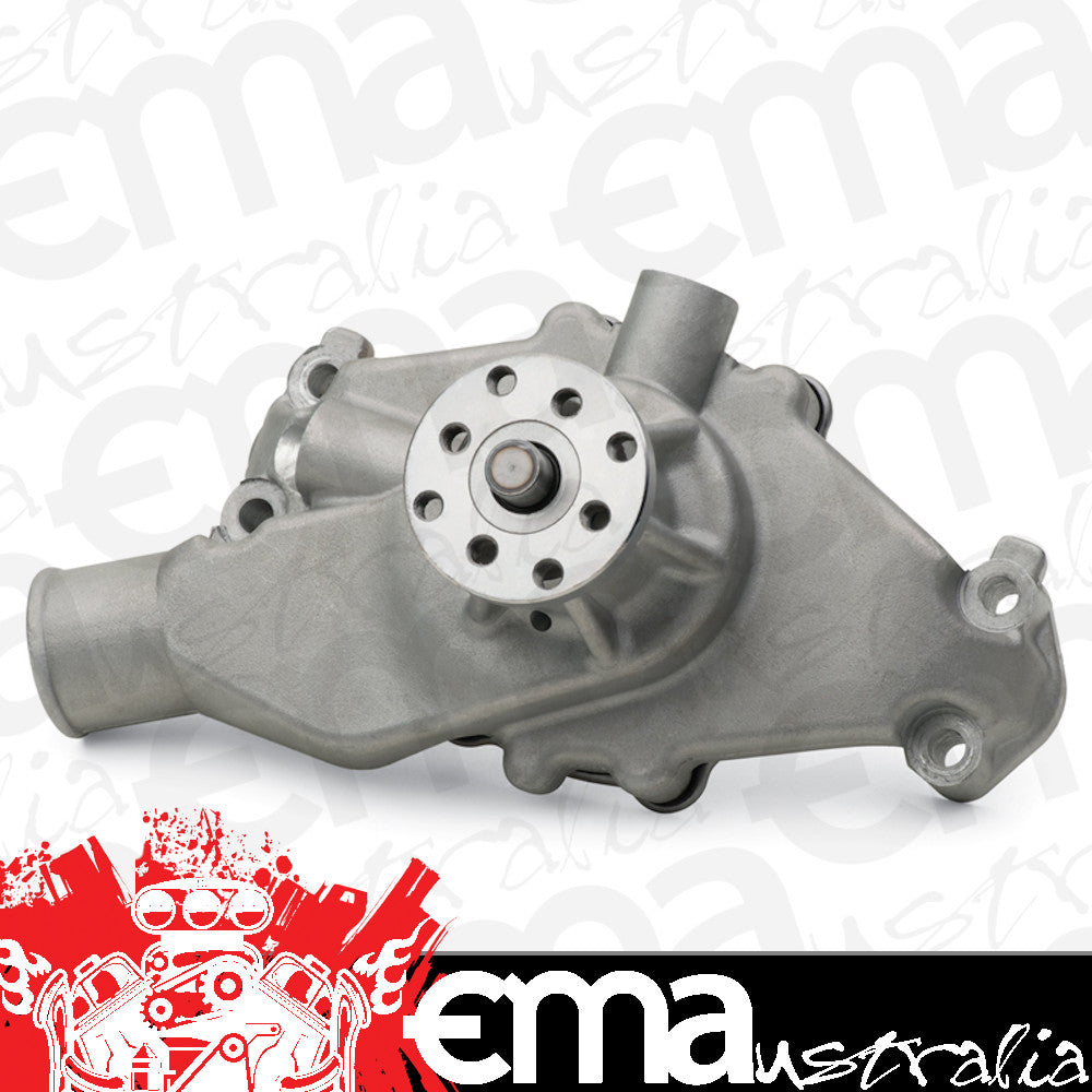 Proform PR68245 High Flow Aluminium Water Pump Satin Finish SB Chev Shot Style