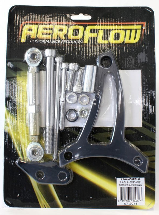 Aeroflow AF64-4007BLK Black Alternator Bracket 289-302W ***Note***