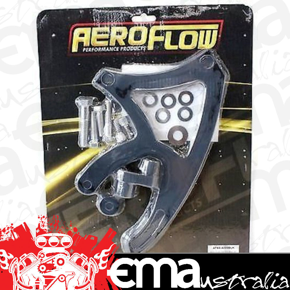 Aeroflow AF64-4009BLK Black Clev P/Steer Bracket Suit Saginaw P/Steer Pumps