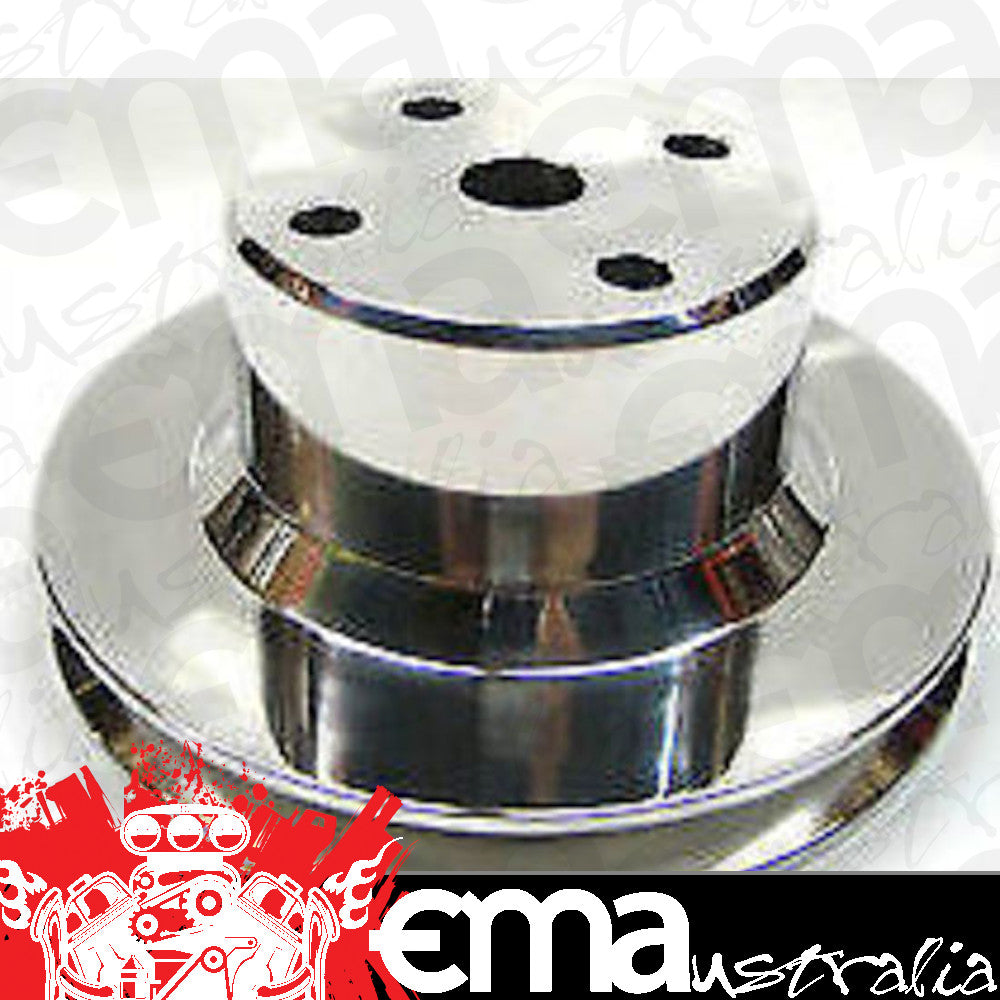 Aeroflow AF64-4024 Holden V8 Water Pump V Pulley Suit Vn-On Jumbo Pump Polished