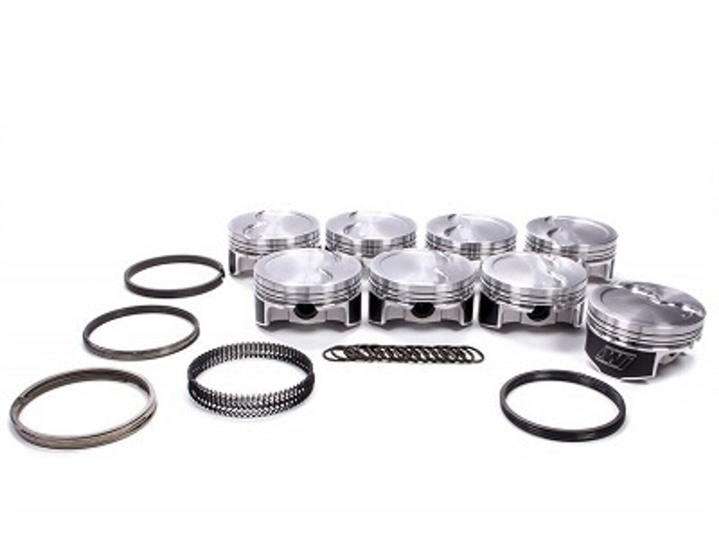 Wiseco PTS516A3W BB Chev 454 Stroker Forged Flat Top Pistons 4.280" 1.270" Ch -3Cc .990" Gp 4032 Forged Rings Included (set of 8)