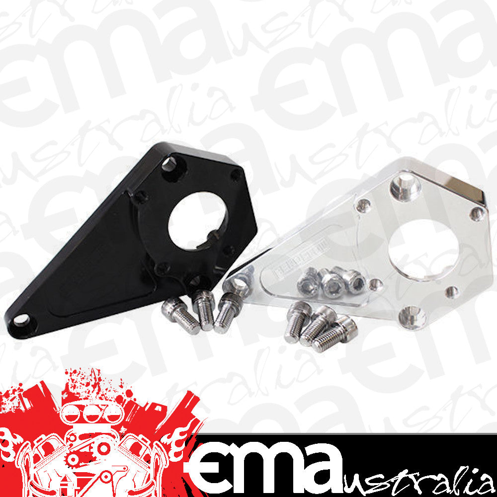 AEROFLOW LS SERIES VZ COMMODORE BILLET POWER STEERING BRACKET BLACK AF64-4026BLK