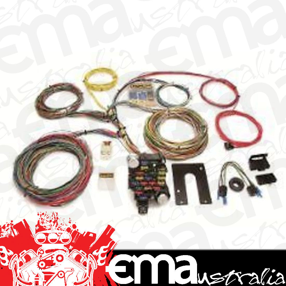 Painless Wiring PW10202 18 Circuit Wiring Harness Kit Non GMColumn Carbureted