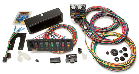 Painless Wiring PW50003 21 Circuit Universal Pro Street Panel & Harness Kit Gm Keyed Column