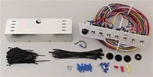 Painless Performance Wiring PW50410 Wiring 8 Rocker Switch Panel Fused Lighted 10.75X3.125"