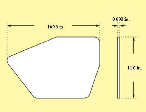 Pro Werks PWC42-148-AT-15 Pro-Werks 48" Aluminium Rear Wing w/ "A" Tip End Plates