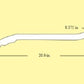 Pro Werks PWC42-524 20" Control / Brake Lever w/ Red Grip 5/16" Thick