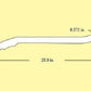 Pro Werks PWC42-562 20" Control / Brake Lever w/ Polished Grip 5/16" Thick