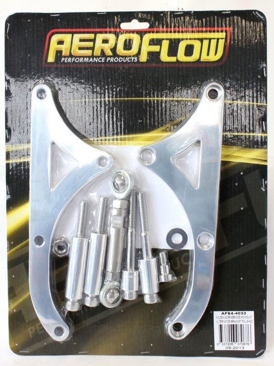 Aeroflow AF64-4033 Holden V8 D/Side Alternator Not Vn Mid Mount Billet Bracke