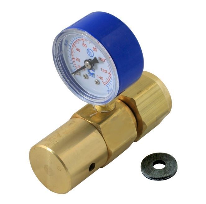 Pro Werks PWC72-089 Universal 90 Psi Co2 Regulator w/ High Pressure Gauge