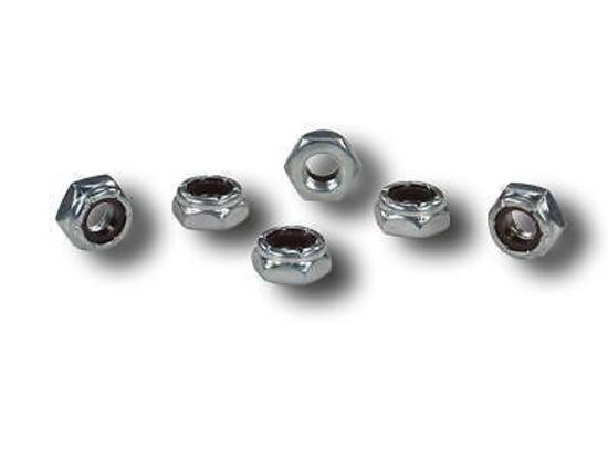 Pro Werks PWC73-034 Steel Half Height Nylock Nuts 5/16 Rh Thread Set Of 6