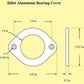 Pro Werks PWC73-081-B Steering Bearing Kit Fits 7/8" Dia Shafts w/ Billet Cover