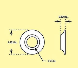 Pro Werks PWC73-468-2 Safety Washers 3/4" I.D X 1-5/8" O.D. 2 Pack