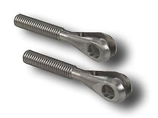 Pro Werks PWC73-496-2 Steel Threaded Slot Clevis 1/2"-20Rh Thread 3/8" Hole
