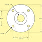 Pro Werks PWC73-536-10 Pro-Werks Round Doubler Plate Aluminium 10 Pack