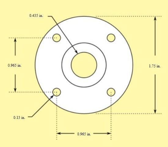 Pro Werks PWC73-536-10 Pro-Werks Round Doubler Plate Aluminium 10 Pack